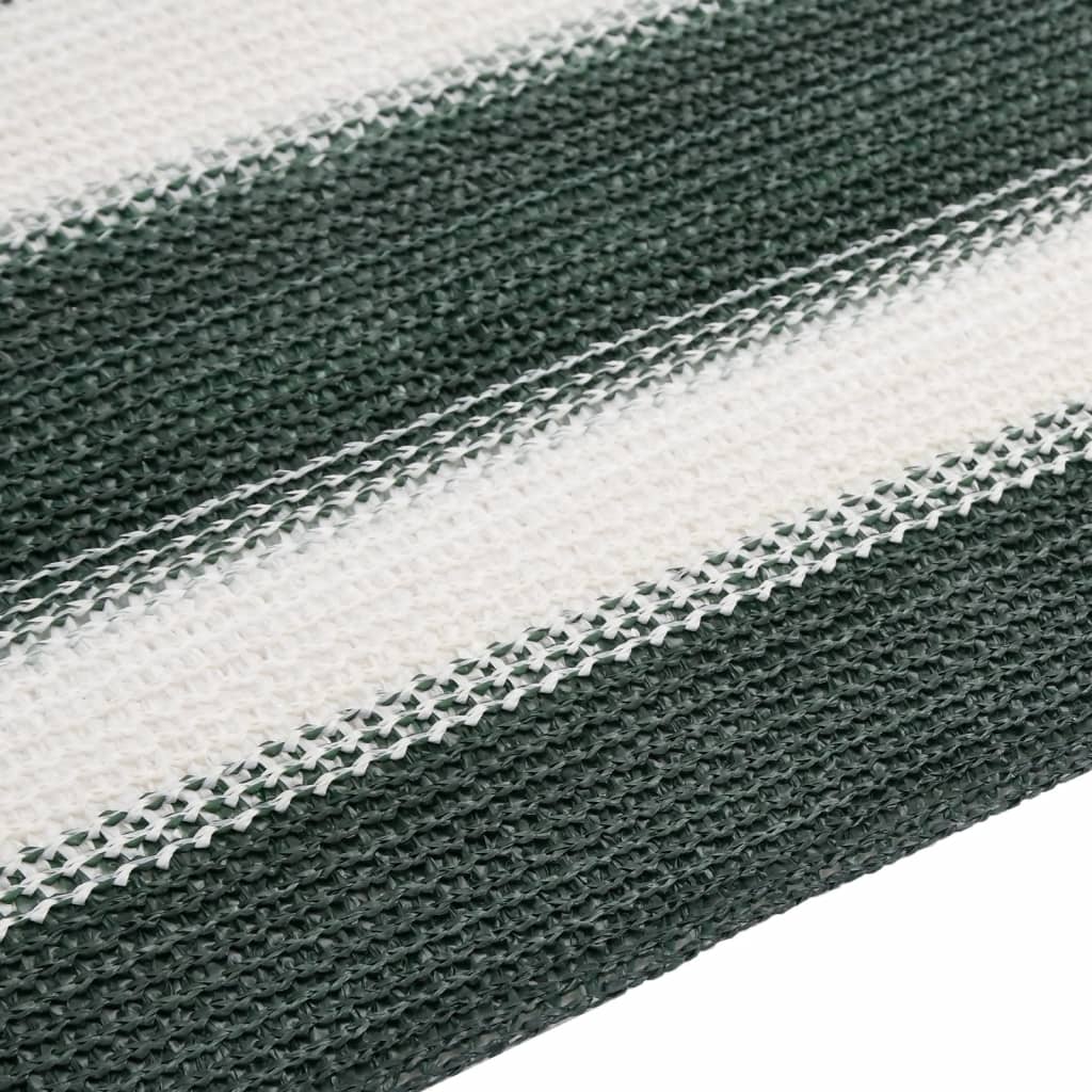Mreža za privatnost zelena-bijela HDPE 150 g/m² 1,5 x 25 m