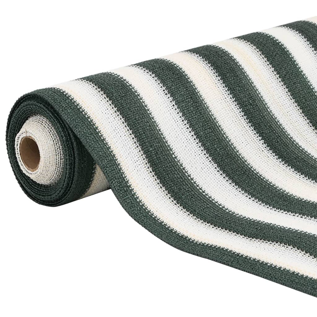 Mreža za privatnost zelena-bijela 2 x 10 m HDPE 150 g/m²