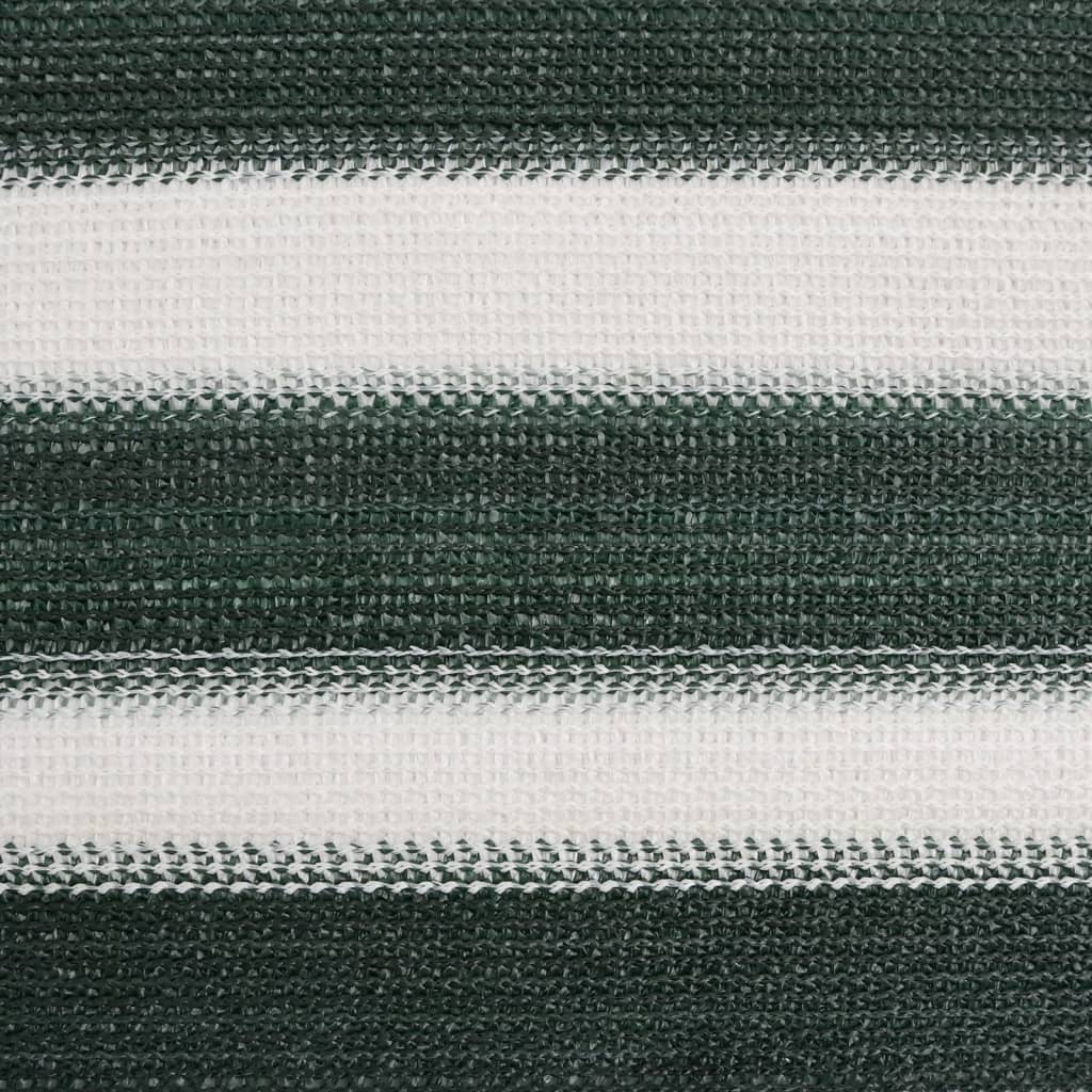 Mreža za privatnost zelena-bijela 1,5 x 10 m HDPE 195 g/m²