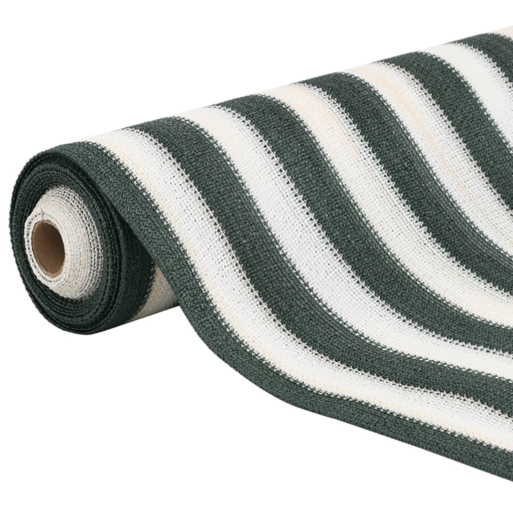 Mreža za privatnost zelena-bijela 1,5 x 25 m HDPE 195 g/m²
