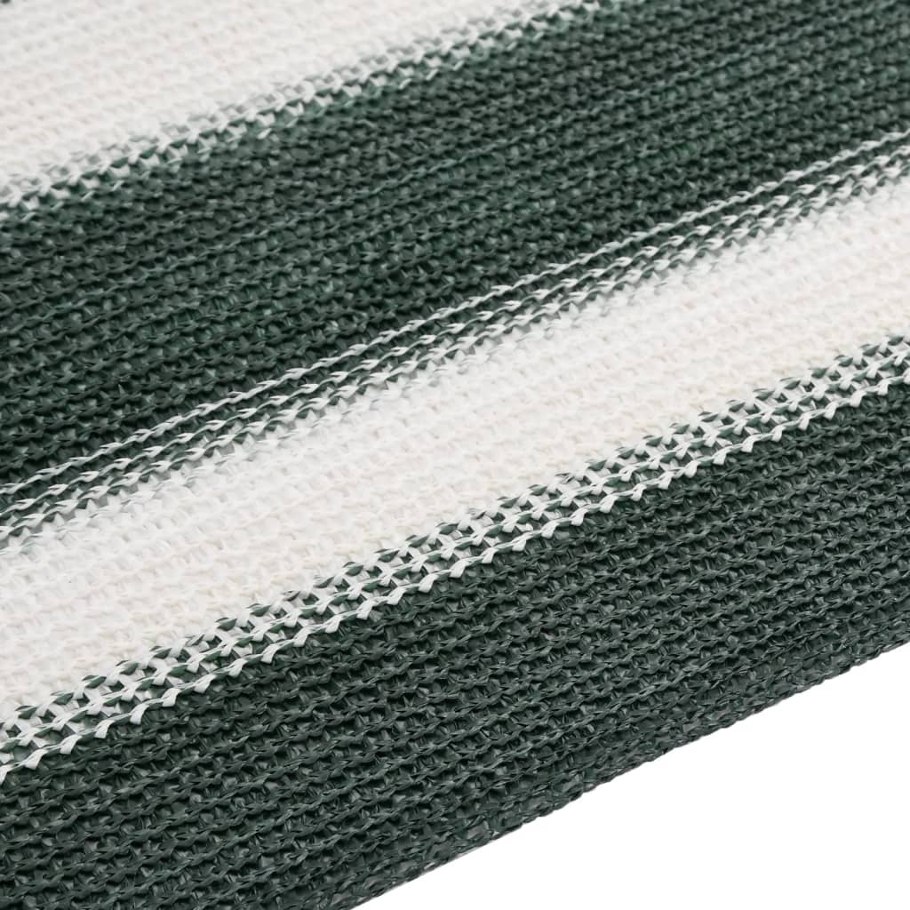 Mreža za privatnost zelena-bijela 1,8 x 10 m HDPE 195 g/m²