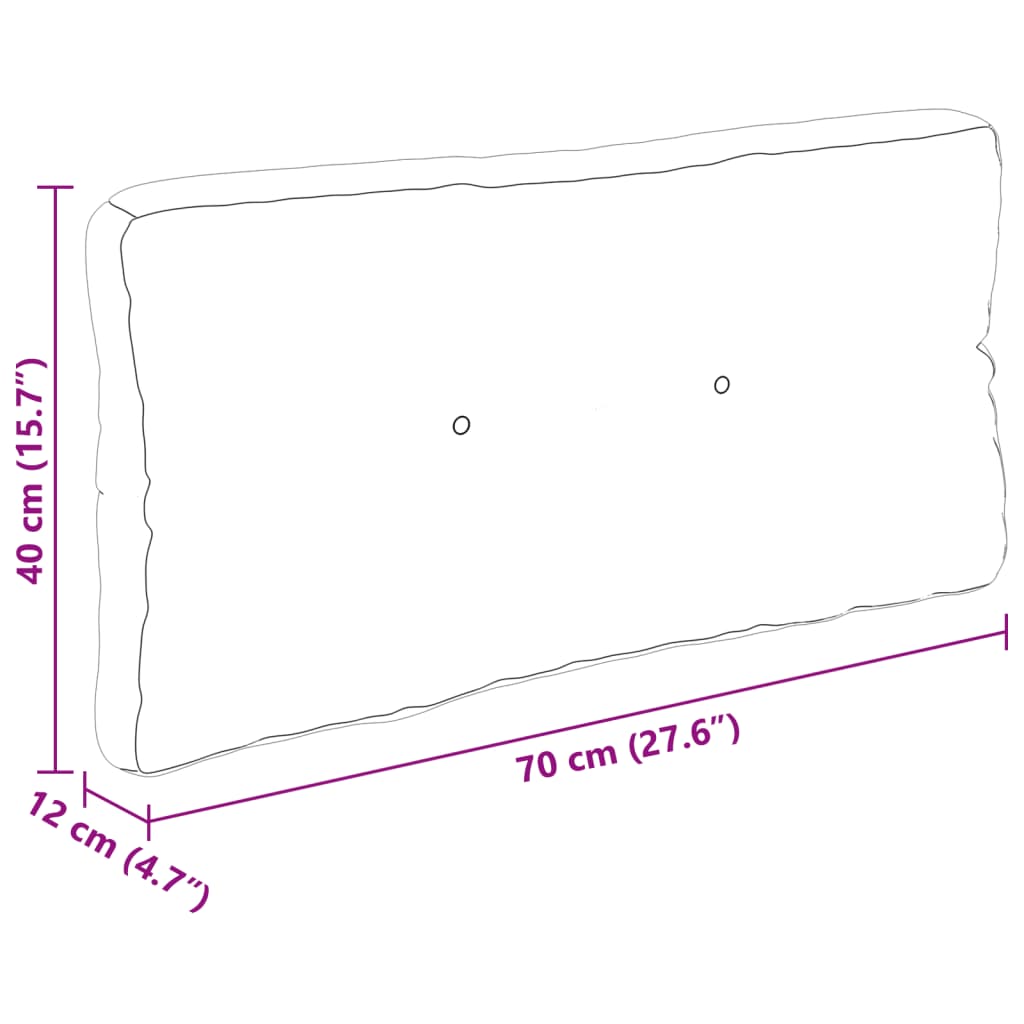 Jastuci za palete 3 kom s uzorkom lišća od tkanine