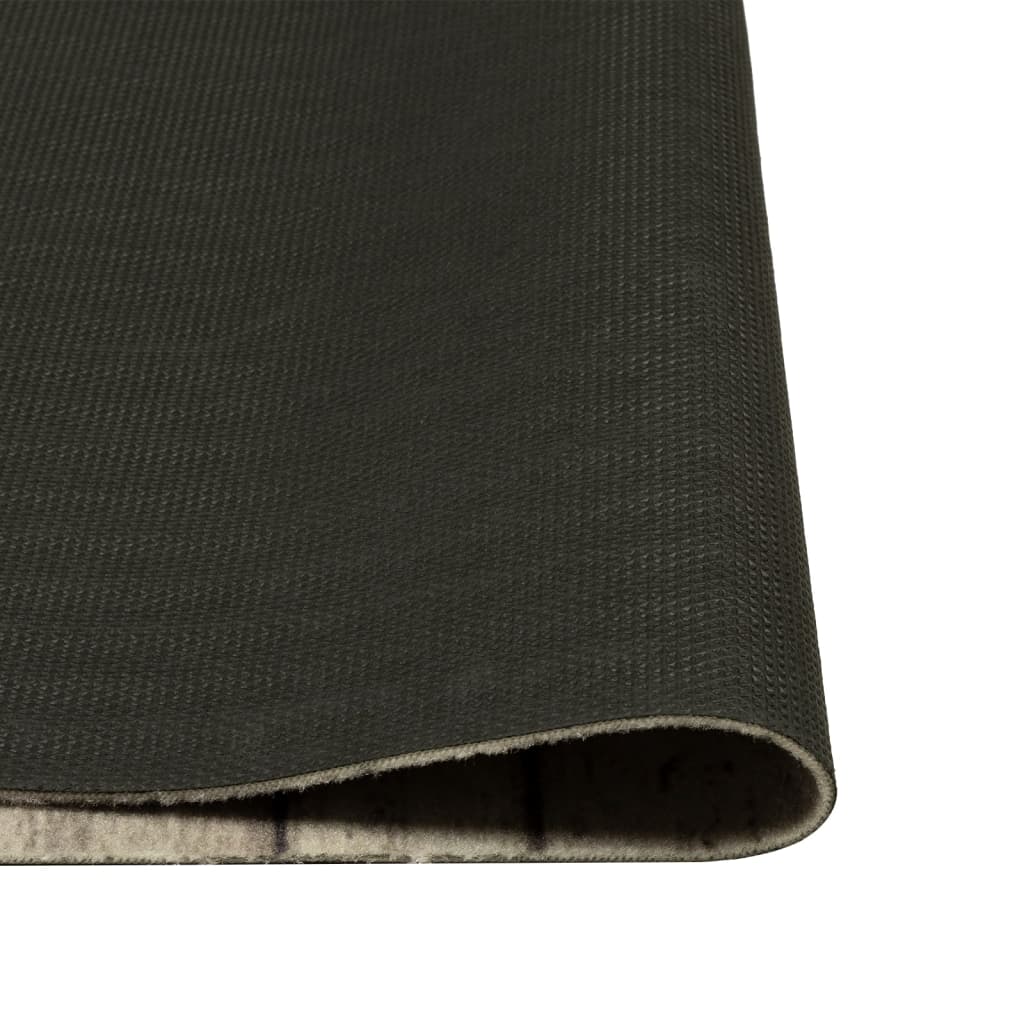 Kuhinjski tepih perivi s uzorkom ograde 60 x 300 cm baršunasti