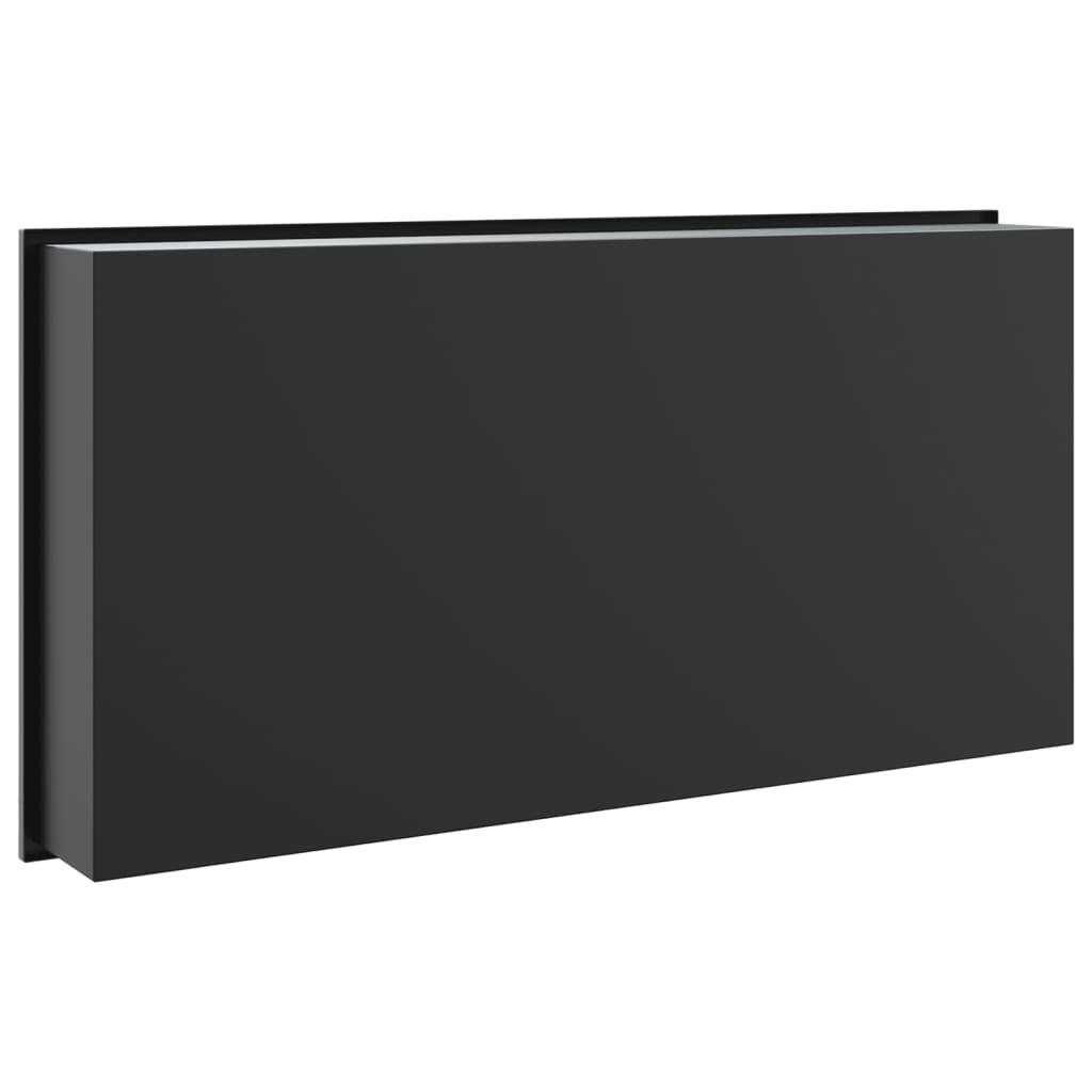 Niša za tuš mat crna 62x32x9 cm nehrđajući čelik
