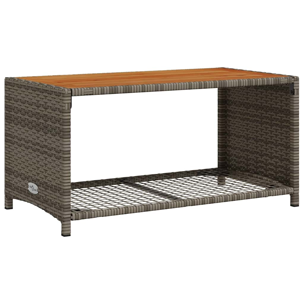 4-dijelni set vrtnih sofa od poliratana s jastucima sivi