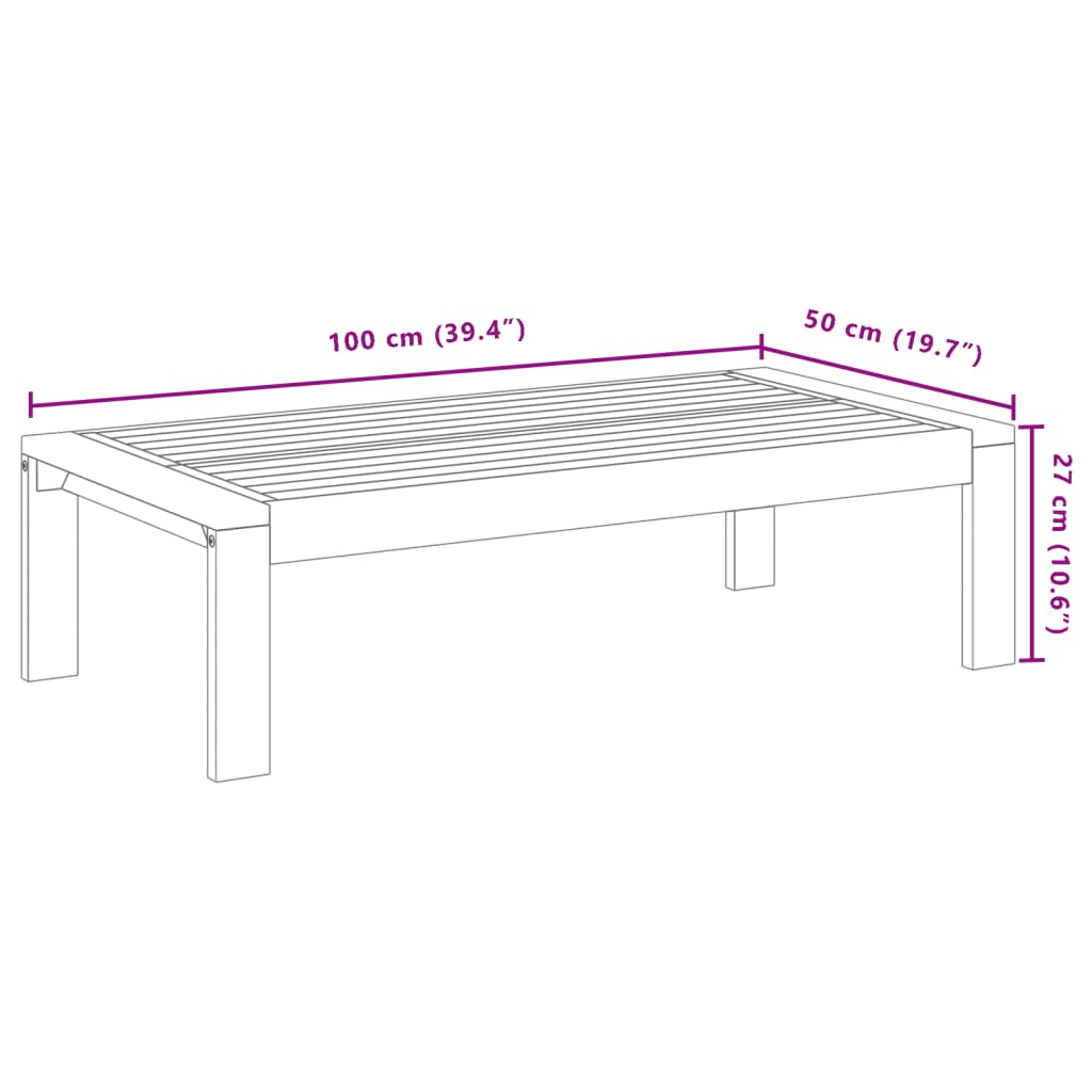 3-dijelna set vrtnih sofa s jastucima masivno bagremovo drvo