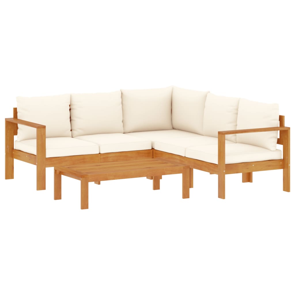 4-dijelni set vrtnih sofa s jastucima masivno bagremovo drvo