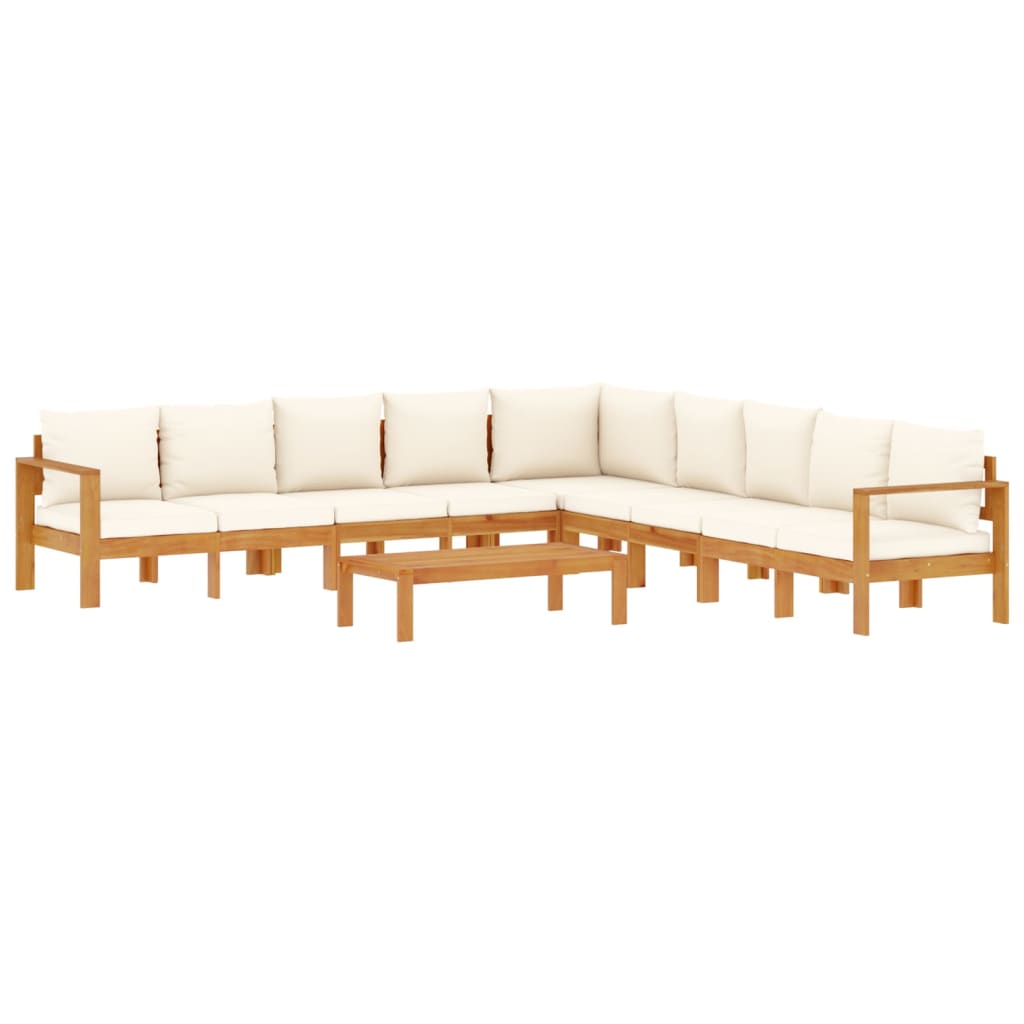 6-dijelna set vrtnih sofa s jastucima masivno bagremovo drvo