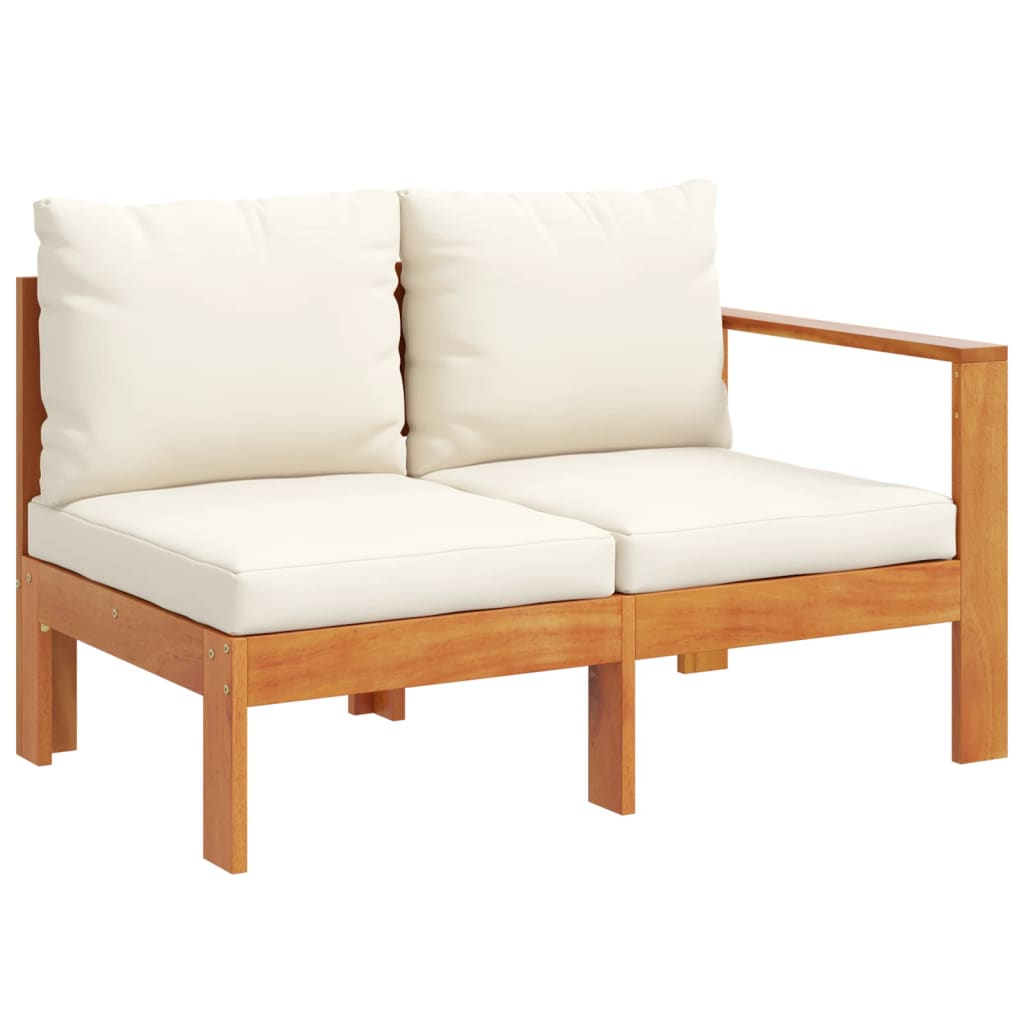 10-dijelna set vrtnih sofa s jastucima masivno bagremovo drvo