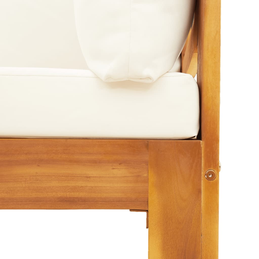 10-dijelna set vrtnih sofa s jastucima masivno bagremovo drvo