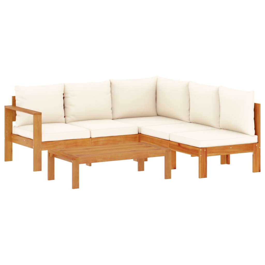4-dijelni set vrtnih sofa s jastucima masivno bagremovo drvo