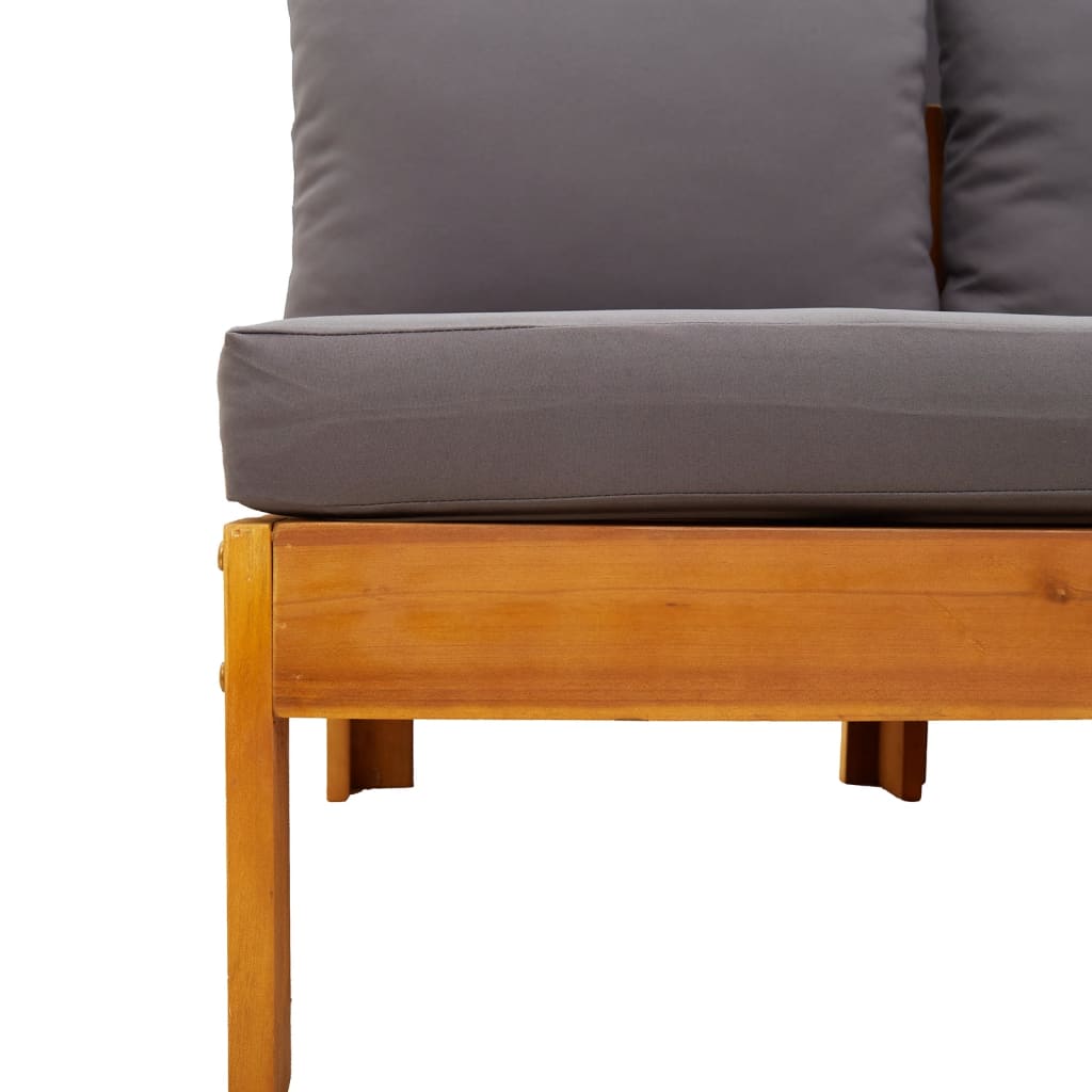 8-dijelna set vrtnih sofa s jastucima masivno bagremovo drvo