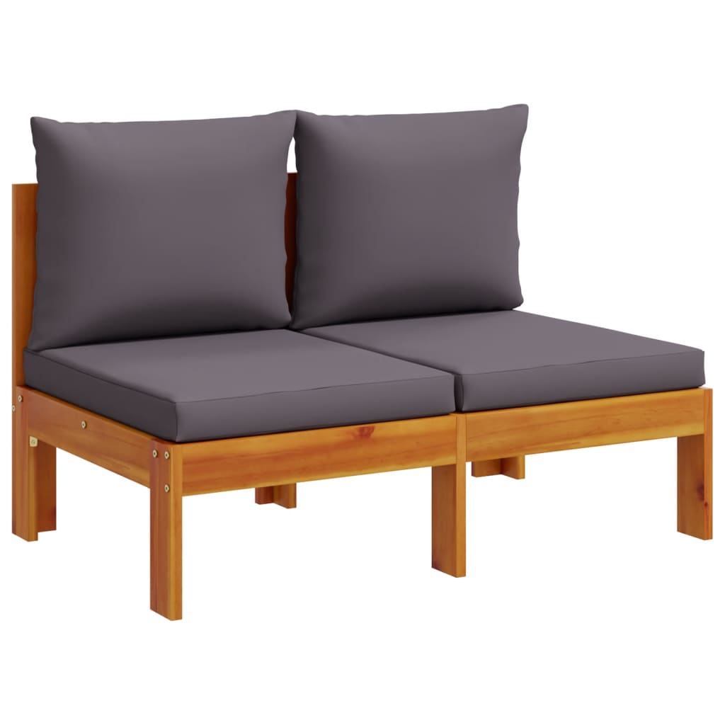 10-dijelna set vrtnih sofa s jastucima masivno bagremovo drvo