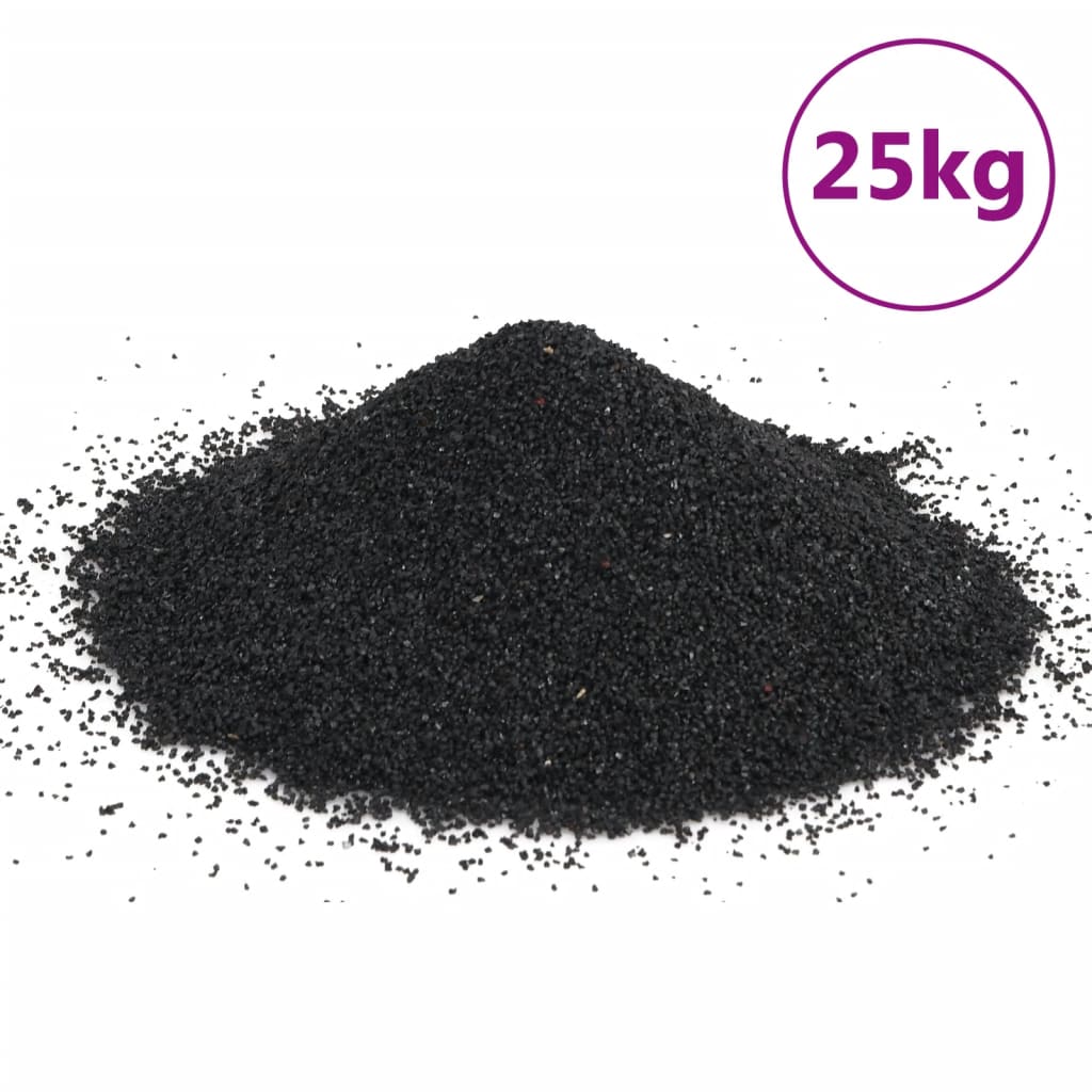 Pijesak za akvarij 25 kg crni 0,2 - 2 mm