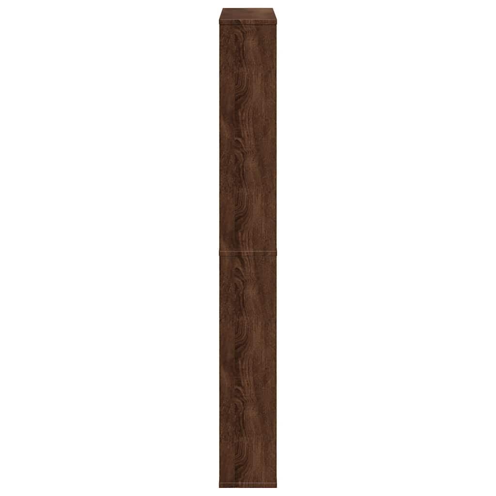 Ormarić za cipele s ogledalom 4razine Smeđi hrast 63x17x134 cm