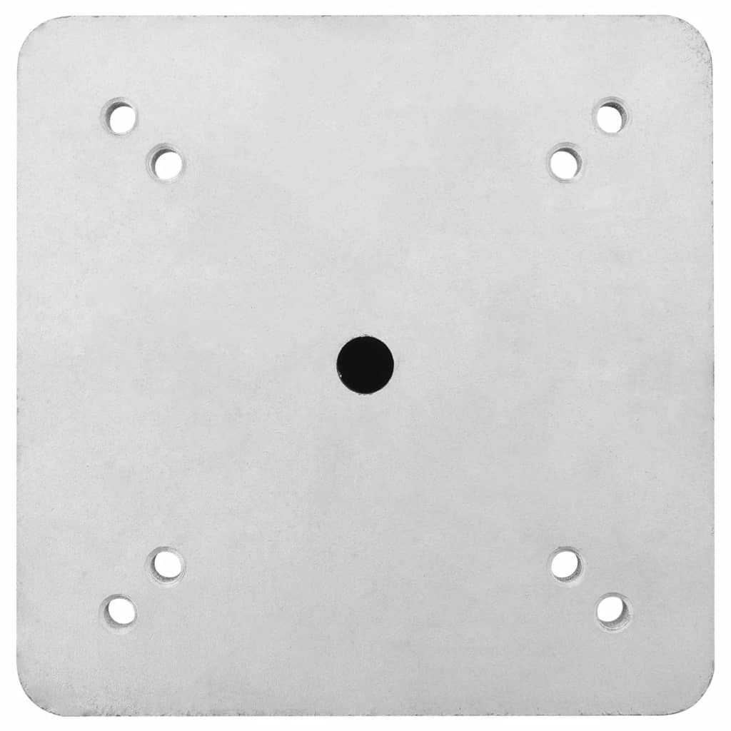 Ukopana baza za suncobran srebrna 16 x 16 x 39,5 cm čelična