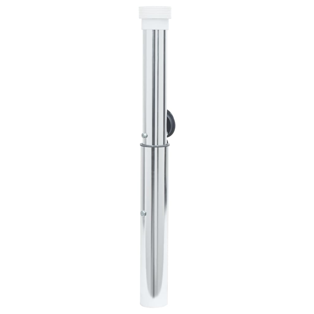 Ukopana baza za suncobran za stup od 40-50 mm srebrna aluminij