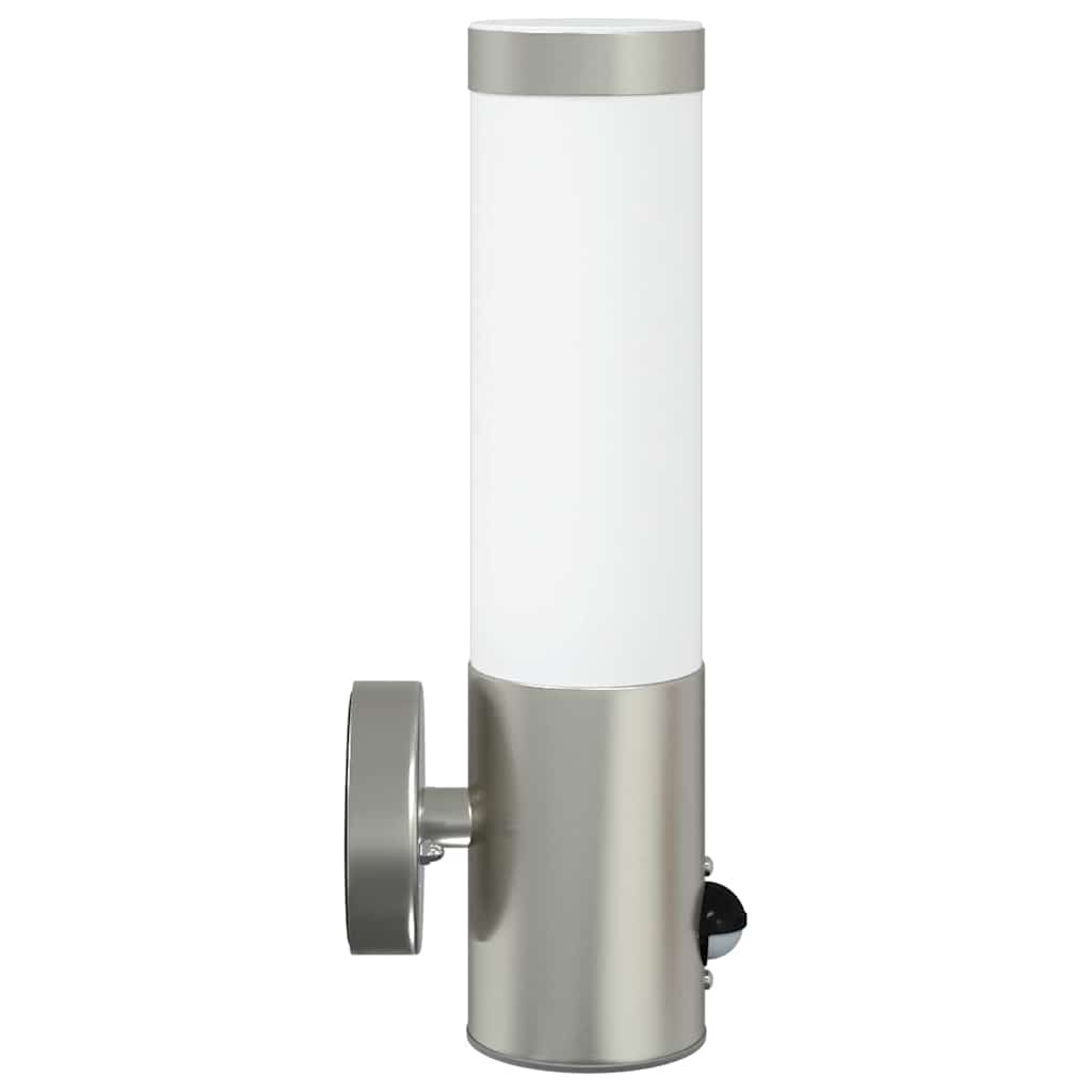 Vanjska zidna lampa 2 pcs Srebrno 12 x 8,5 x 29 cm