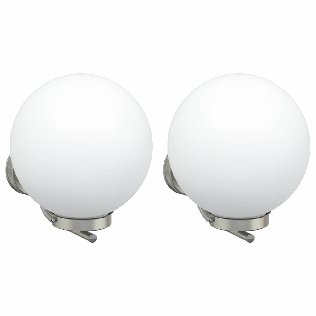 Vanjska zidna lampa 2 pcs Srebrno 29 x 25 x 33 cm