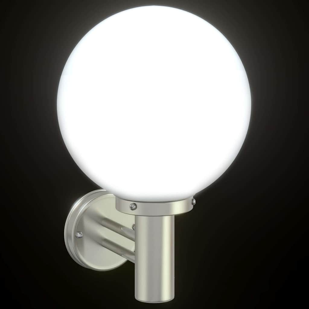 Vanjska zidna lampa 2 pcs Srebrno 28 x 25 x 38 cm