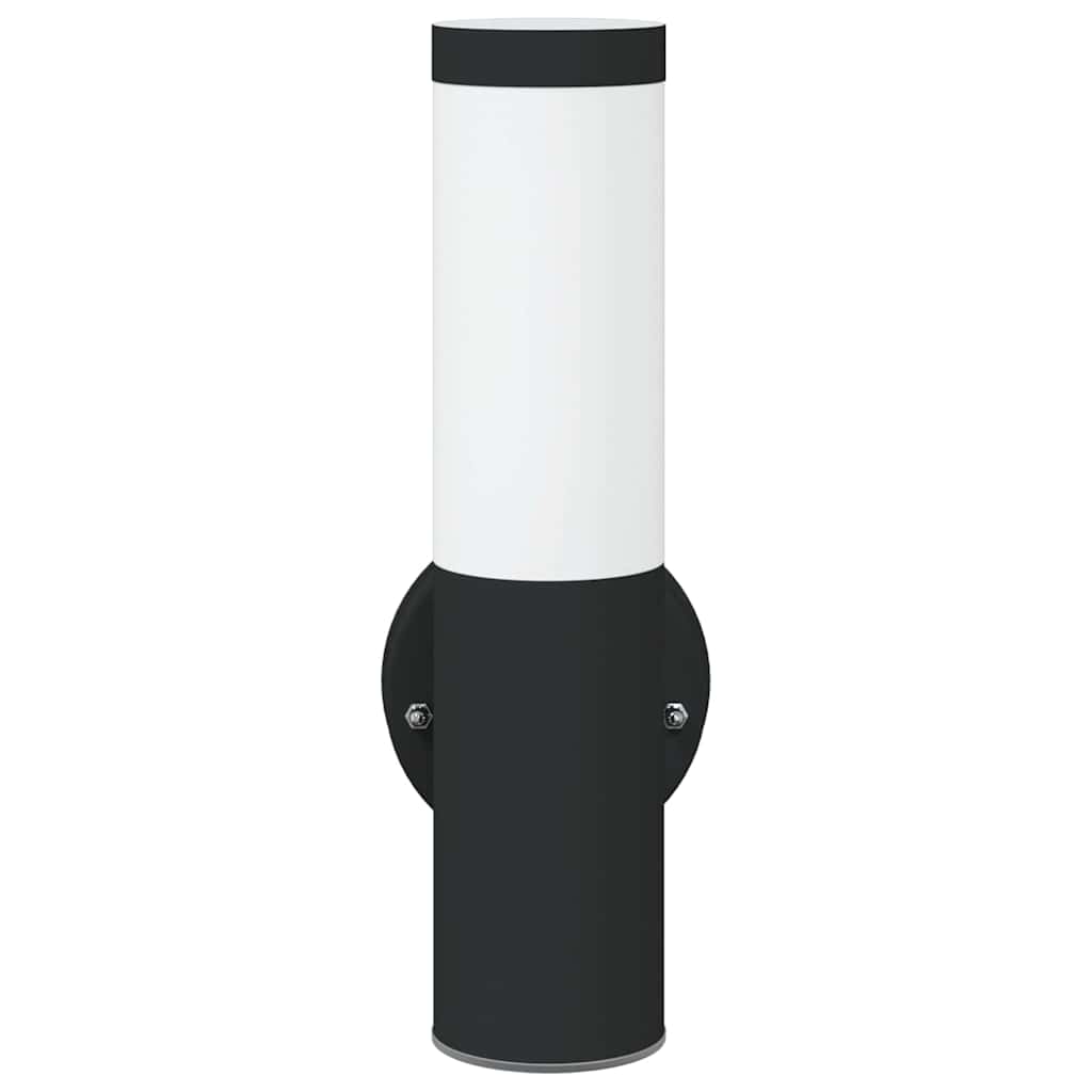Vanjska zidna lampa 2 pcs Crna 15 x 7,5 x 33 cm
