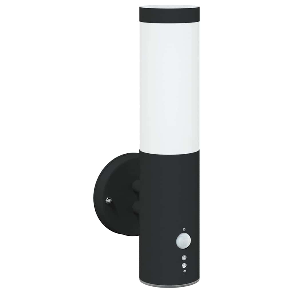 Vanjska zidna lampa 2 pcs Crna 15 x 7,5 x 33 cm