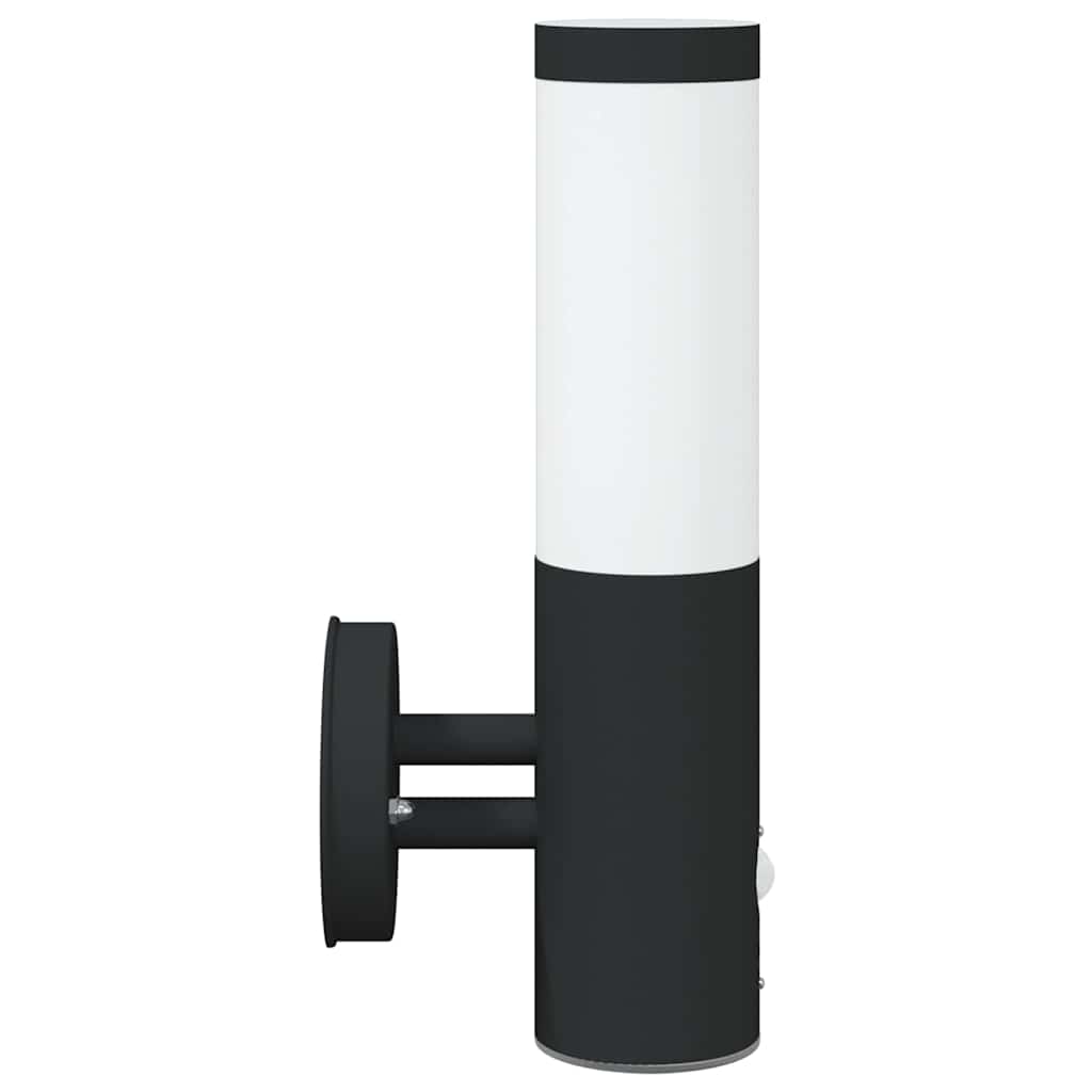 Vanjska zidna lampa 2 pcs Crna 15 x 7,5 x 33 cm