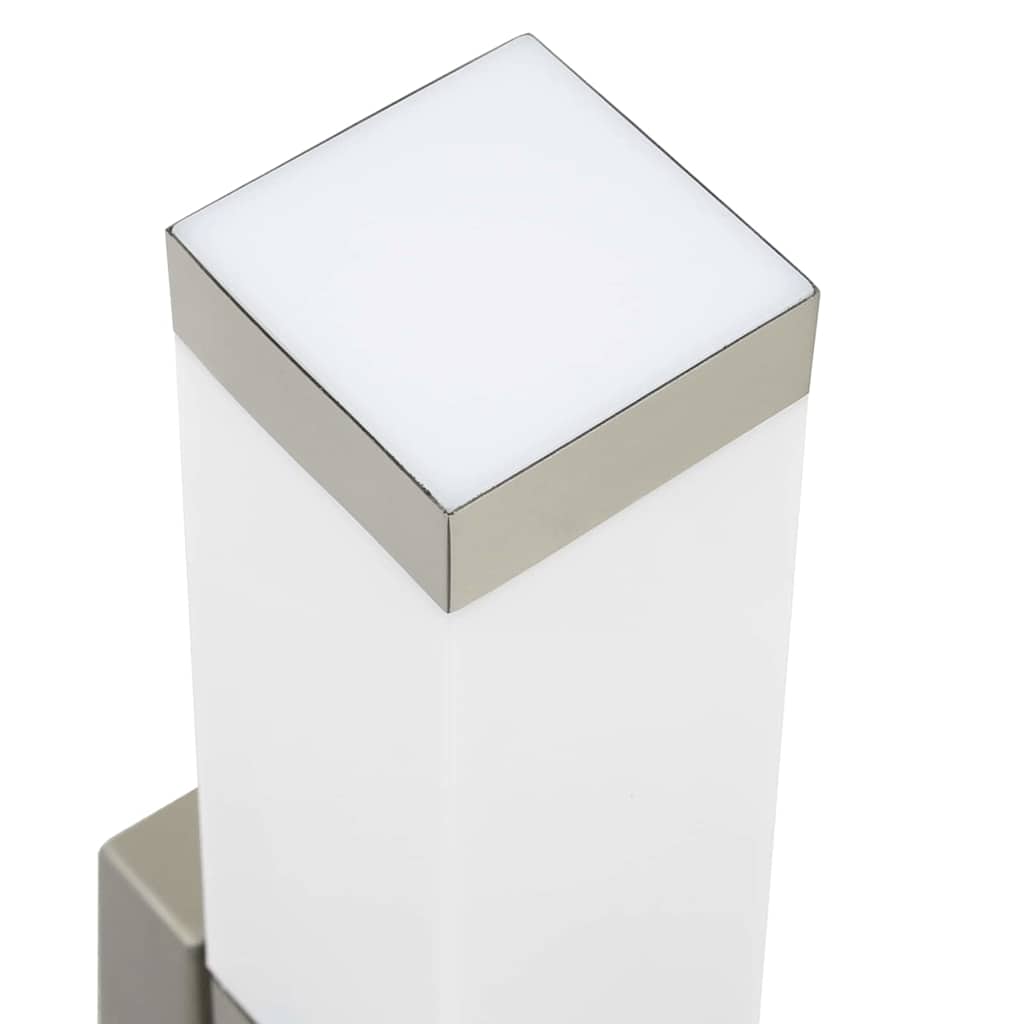 Vanjska zidna lampa 2 pcs Srebrno 10.5 x 6 x 33 cm