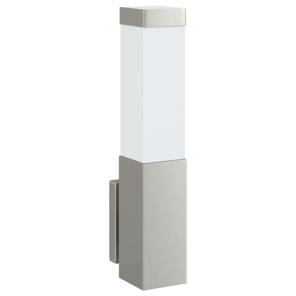 Vanjska zidna lampa 2 pcs Srebrno 10.5 x 6 x 33 cm