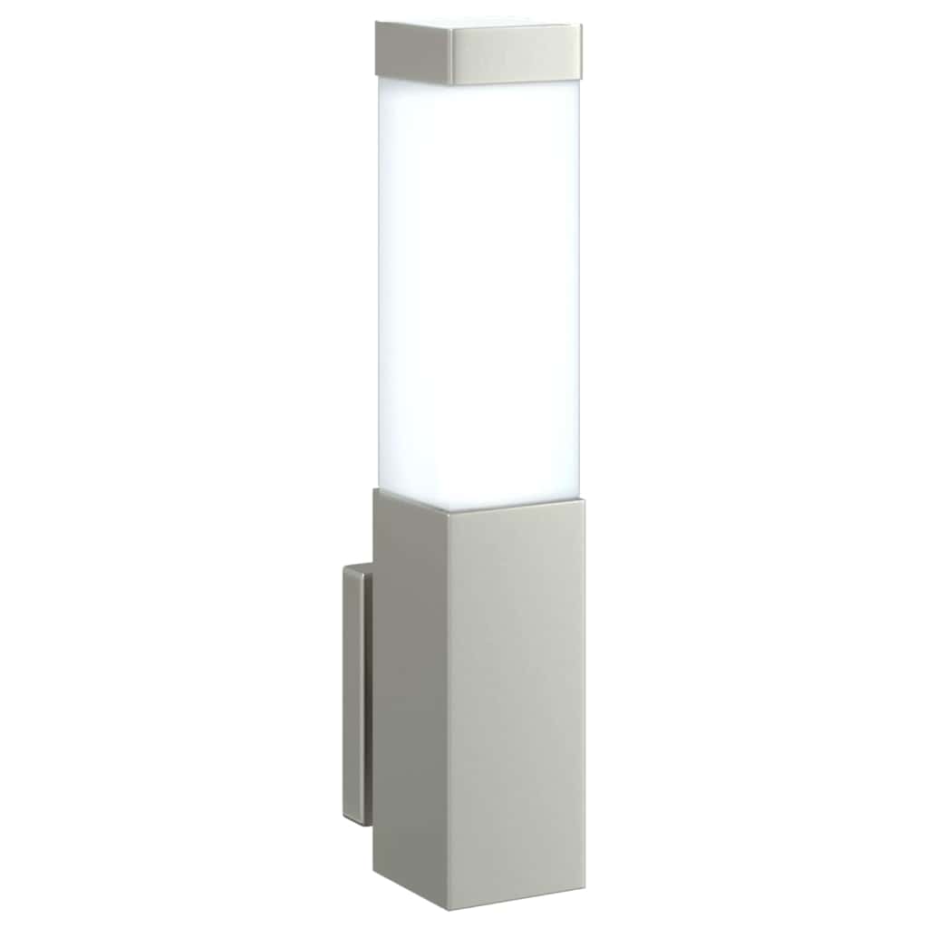 Vanjska zidna lampa 2 pcs Srebrno 10.5 x 6 x 33 cm