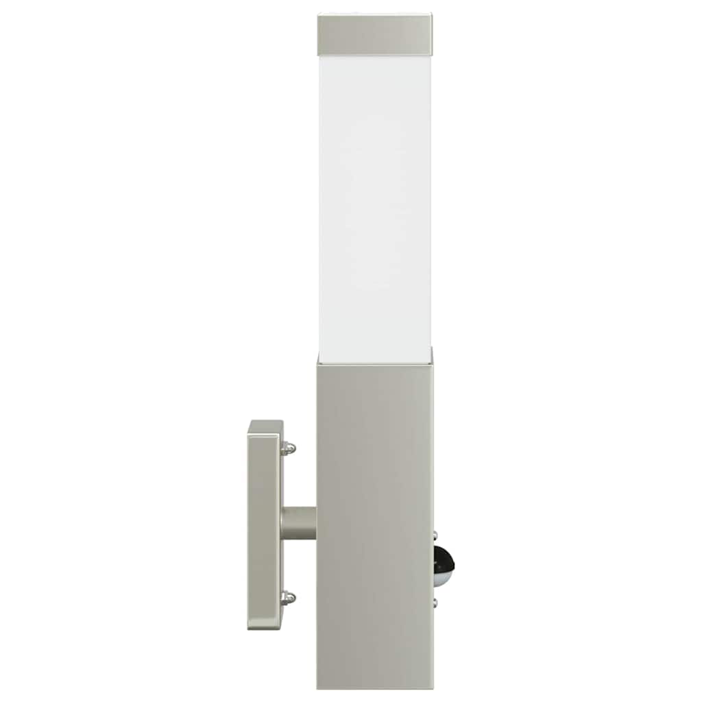 Vanjska zidna lampa 2 pcs Srebrno 10.5 x 6 x 33 cm