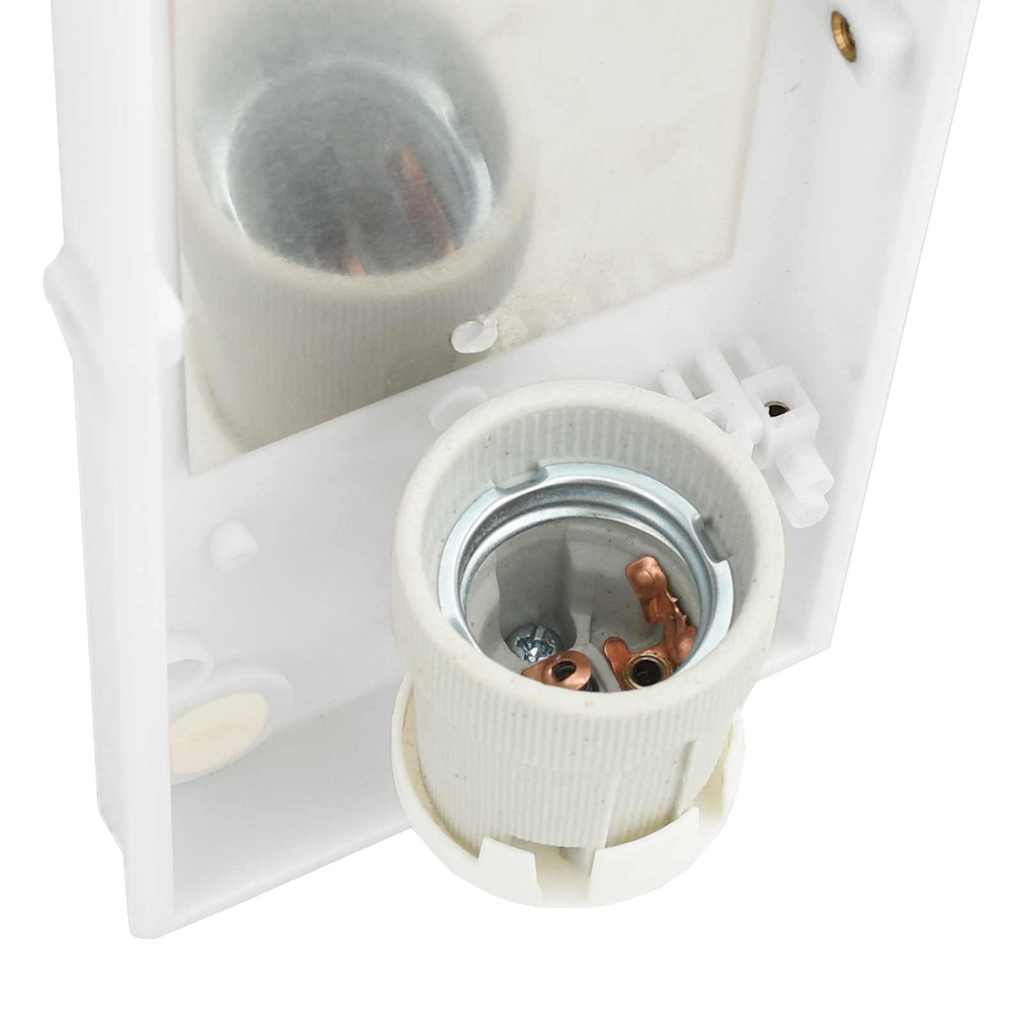 Vanjska zidna lampa 2 pcs Srebrno 32 x 10 x 10 cm