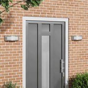 Vanjska zidna lampa 2 pcs Srebrno 32 x 10 x 10 cm
