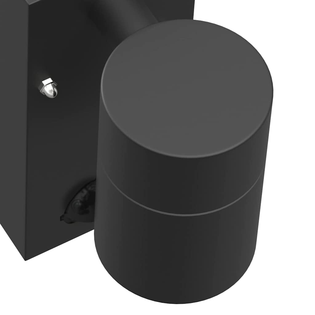 Vanjska zidna lampa 2 pcs Crna 6,5 x 10,5 x 16 cm