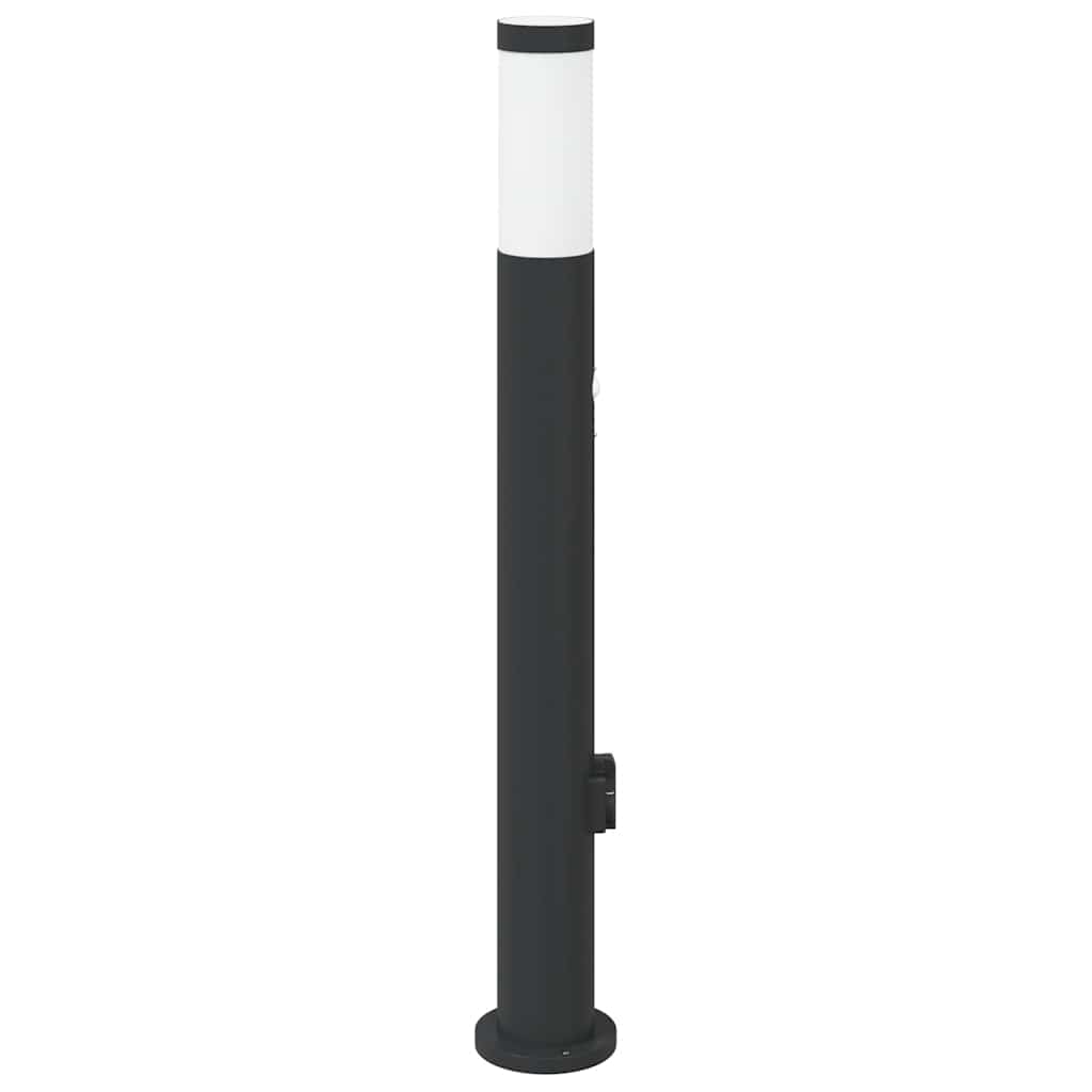 Stupić sa senzorom i utičnicom 80 cm nehrđajući čelik IP44