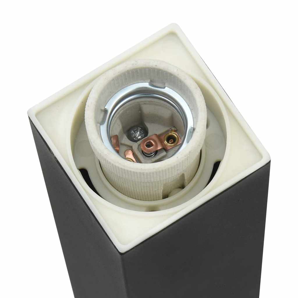 Stupić za zidne lampe 3 kom 110 cm crne IP44