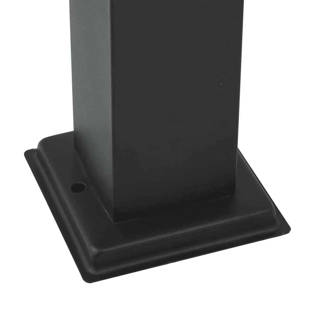 Stupić s utičnicom 80 cm Crna IP44