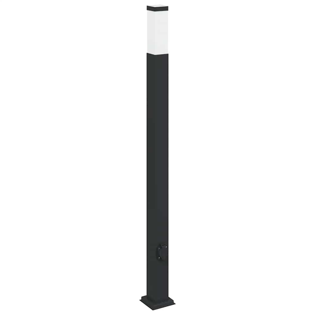 Stupić s utičnicom 110 cm Crna IP44