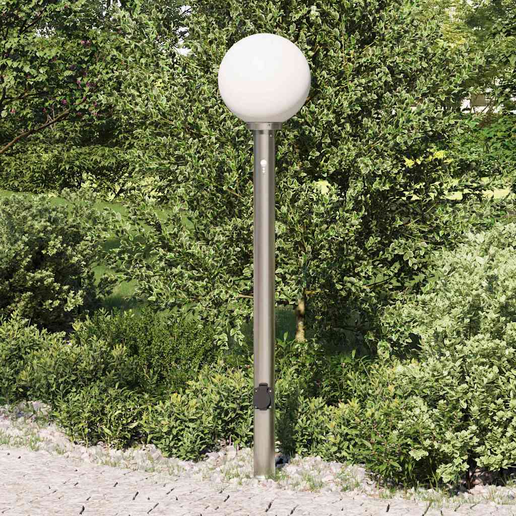 Stupić sa senzorom i utičnicom 120 cm nehrđajući čelik IP44