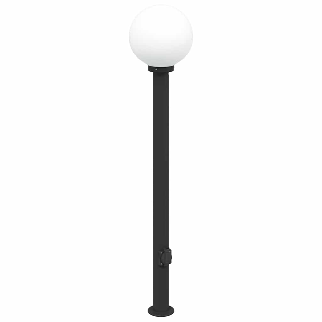 Stupić s utičnicom 3 kom 120 cm crne IP44