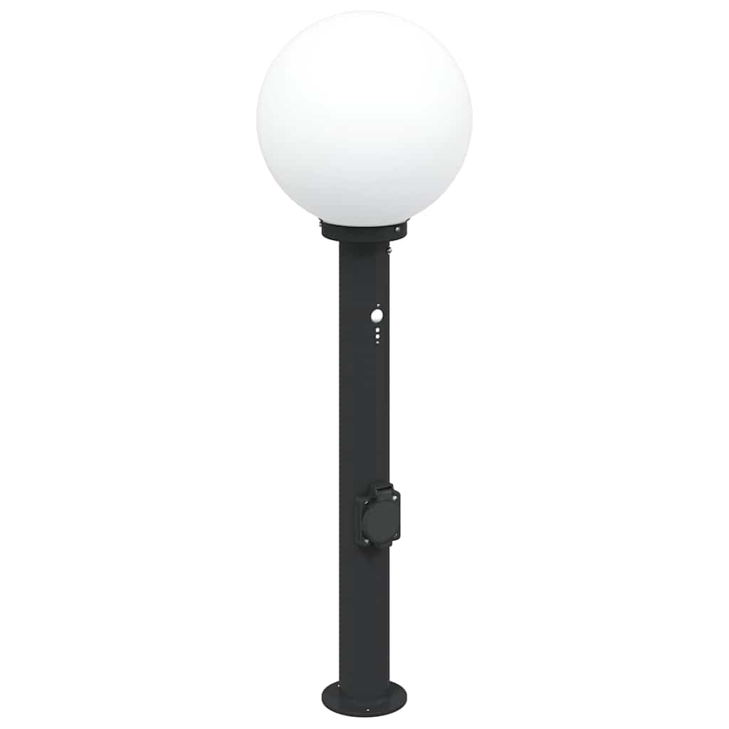 Stupić sa senzorom i utičnicom 80 cm Crna IP44