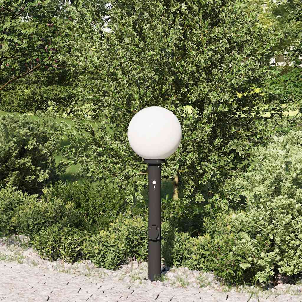 Stupić sa senzorom i utičnicom 80 cm Crna IP44