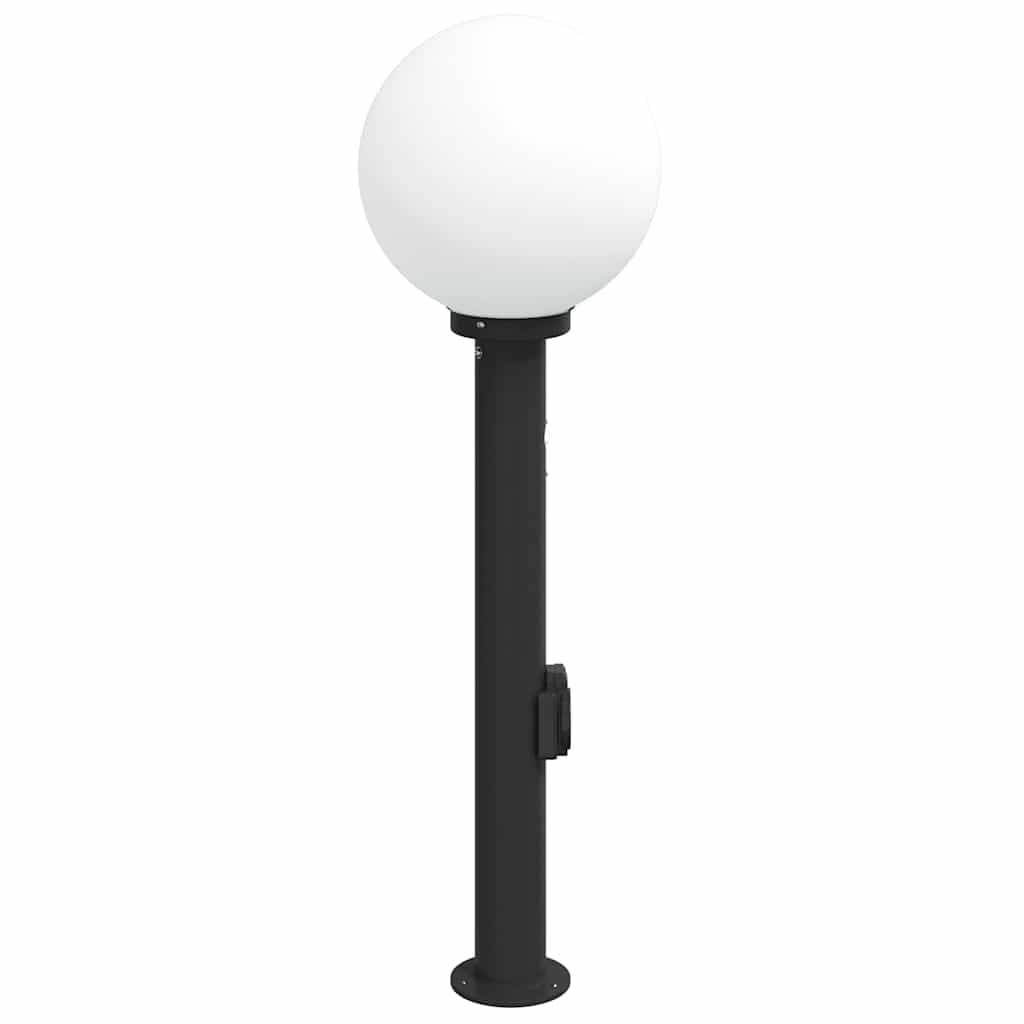 Stupić sa senzorom i utičnicom 80 cm Crna IP44