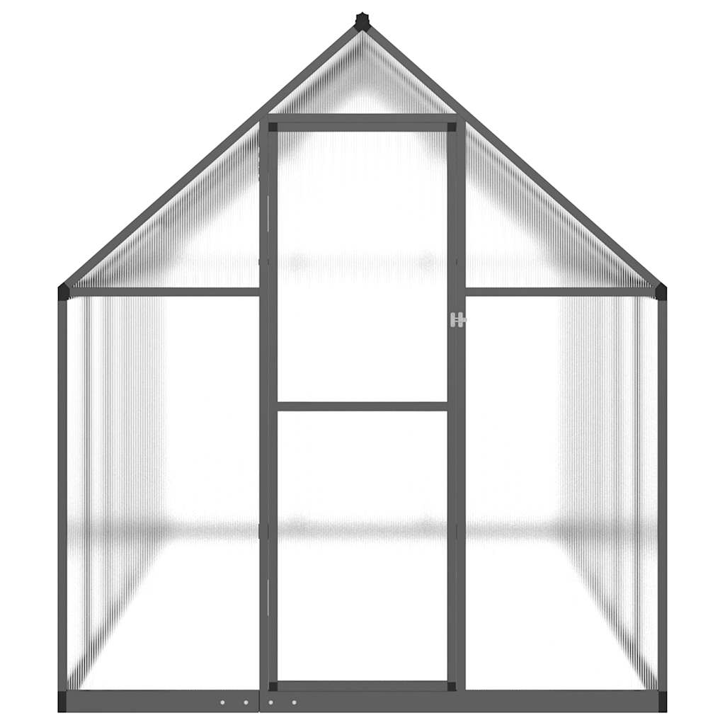 Staklenik s okvirom antracit 334 x 169 x 195 cm aluminijski