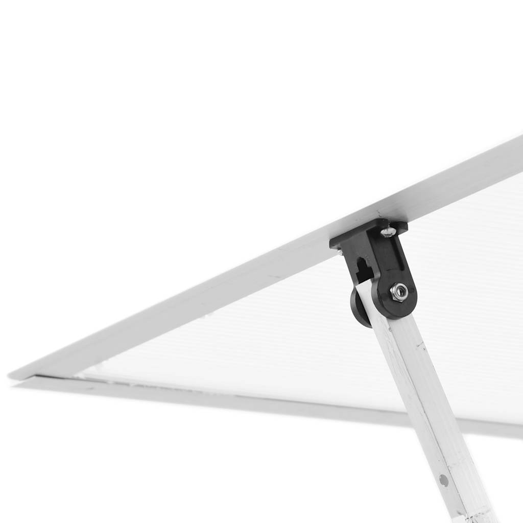 Staklenik s okvirom srebrni 334 x 169 x 202 cm aluminijski