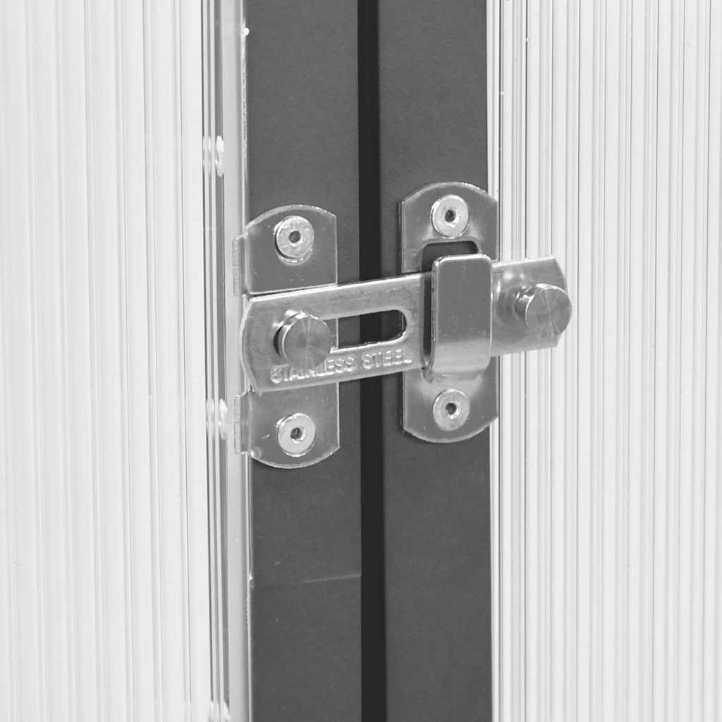 Staklenik s okvirom antracit 334 x 169 x 202 cm aluminijski