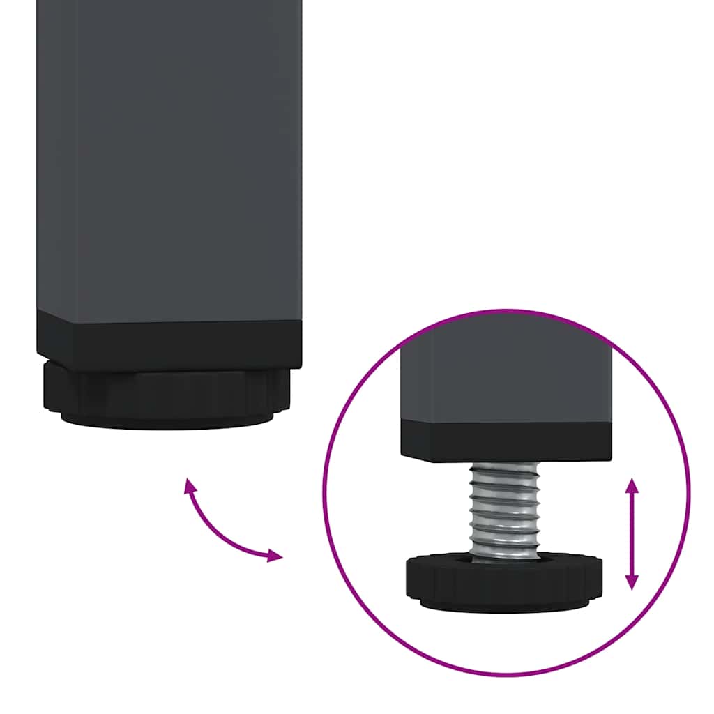 Noćni ormarići 2 kom antracit 36 x 39 x 50,5 cm čelični