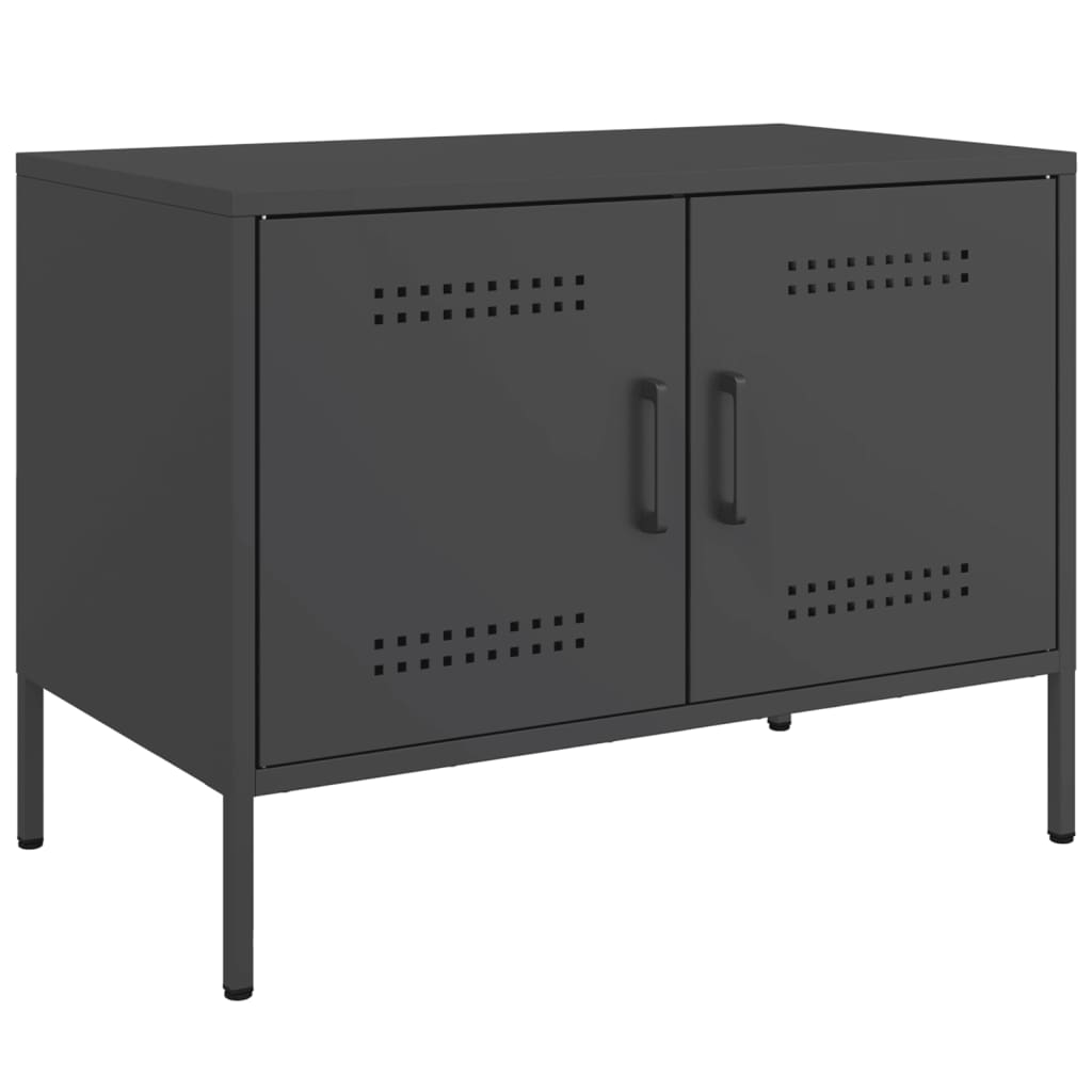 TV ormarići 2 kom crni 68 x 39 x 50,5 cm čelični