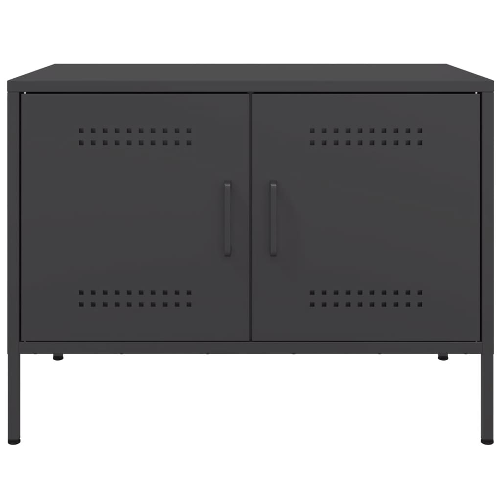 TV ormarići 2 kom crni 68 x 39 x 50,5 cm čelični