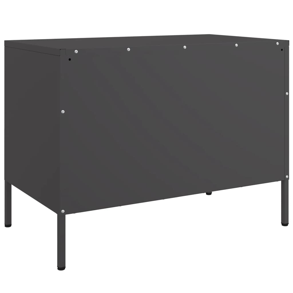 TV ormarići 2 kom crni 68 x 39 x 50,5 cm čelični